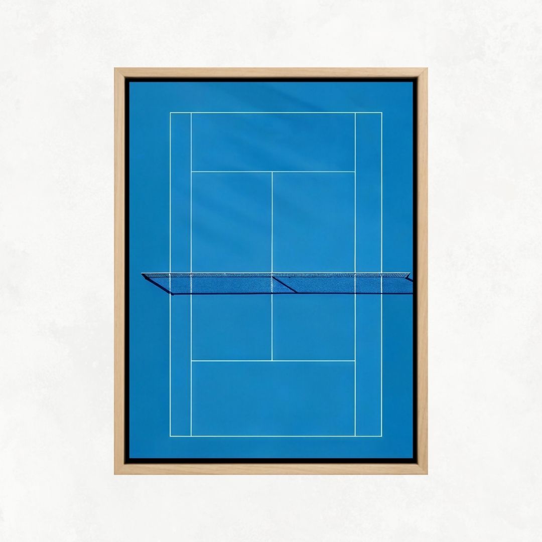 Blue Tennis Court