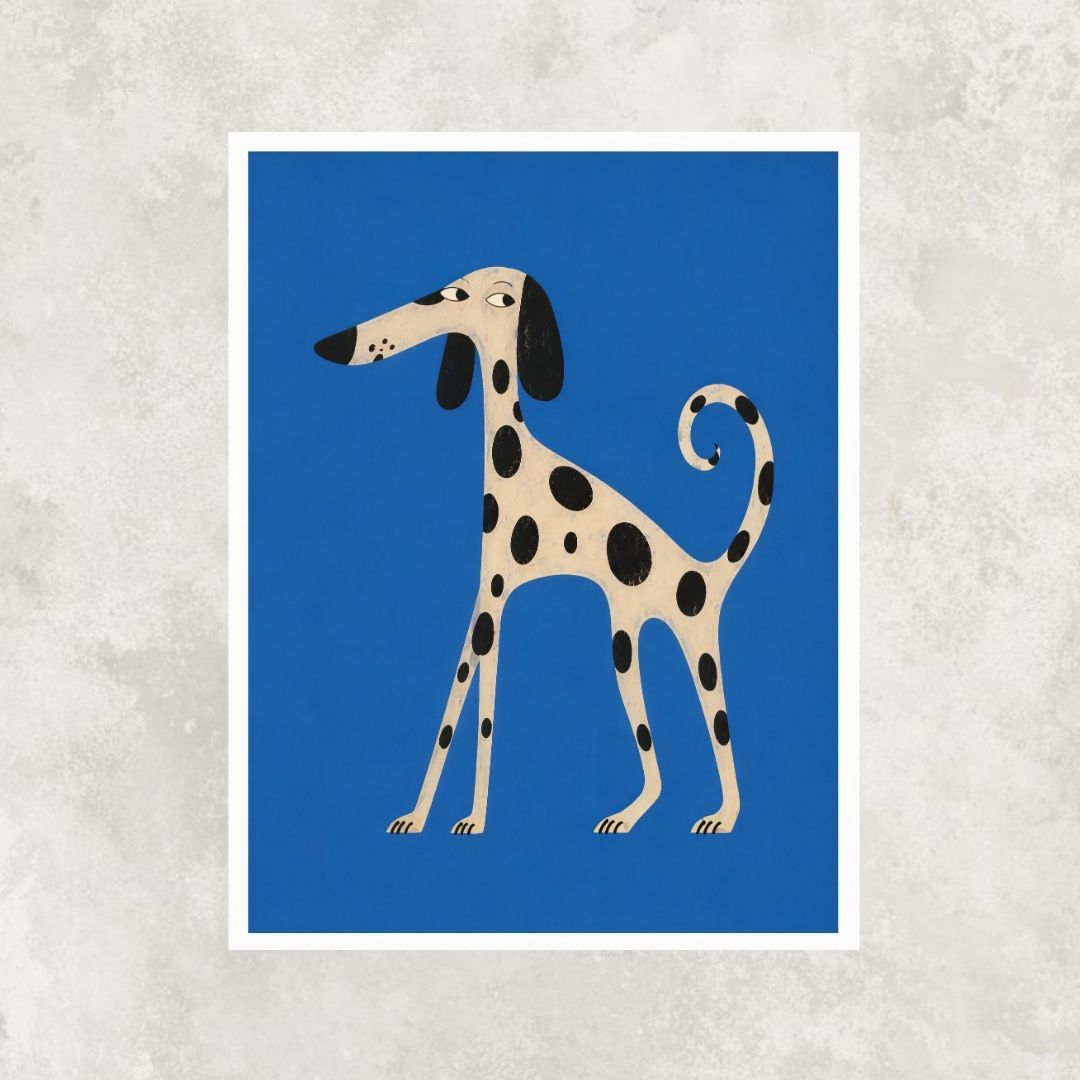 Dalmatian in Blue