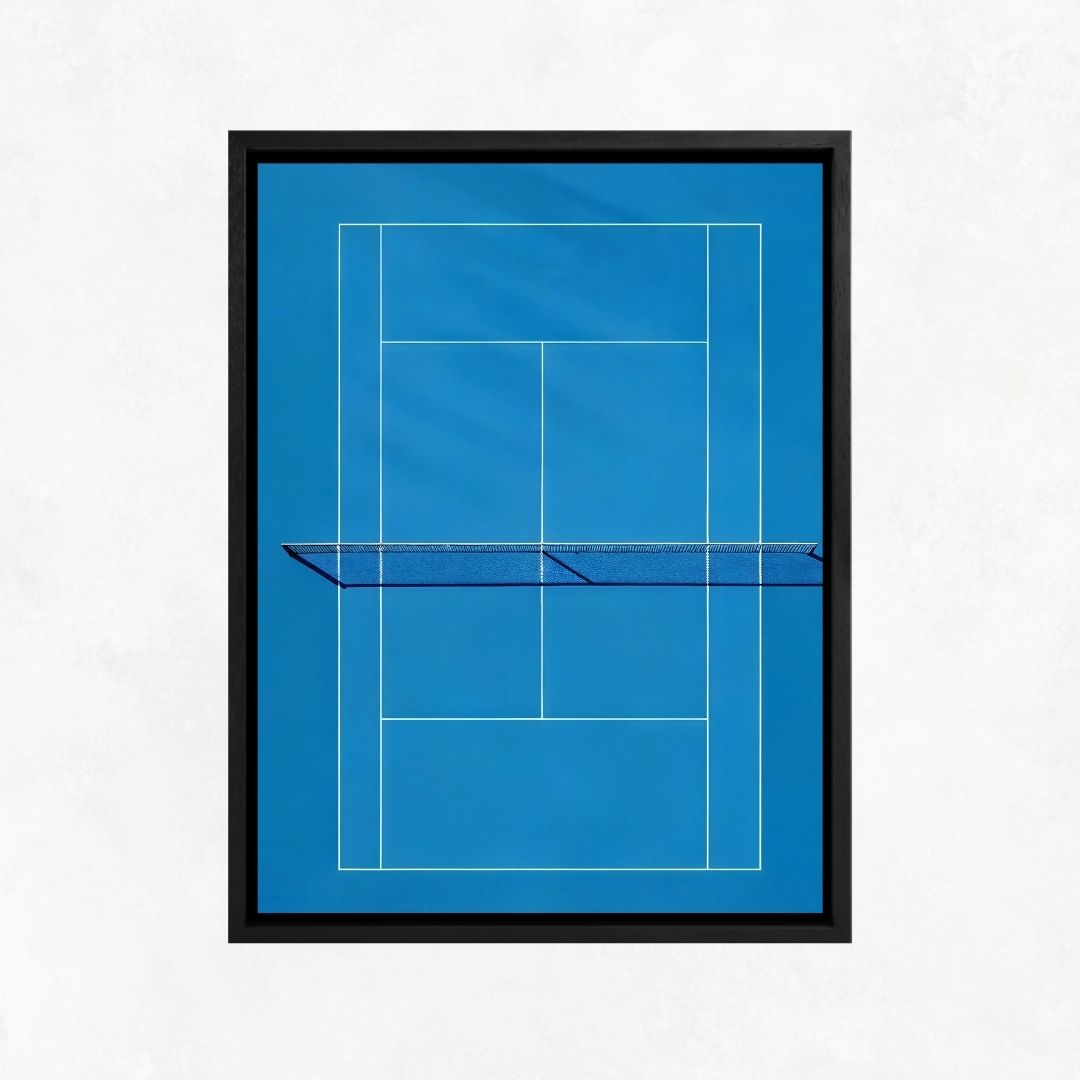 Blue Tennis Court