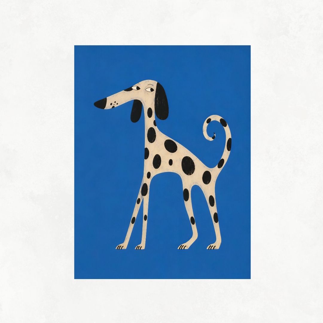 Dalmatian in Blue