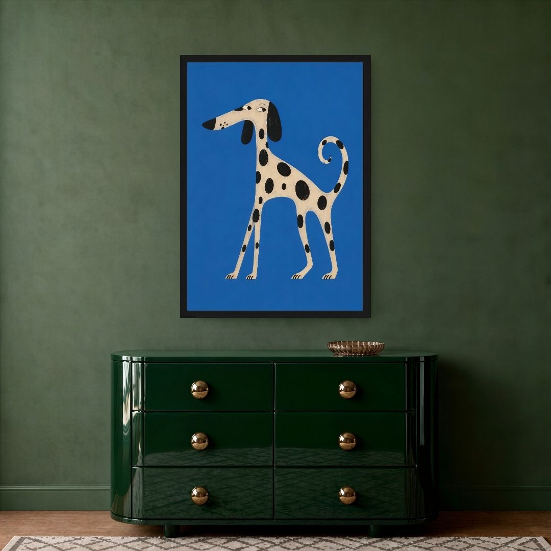 Dalmatian in Blue
