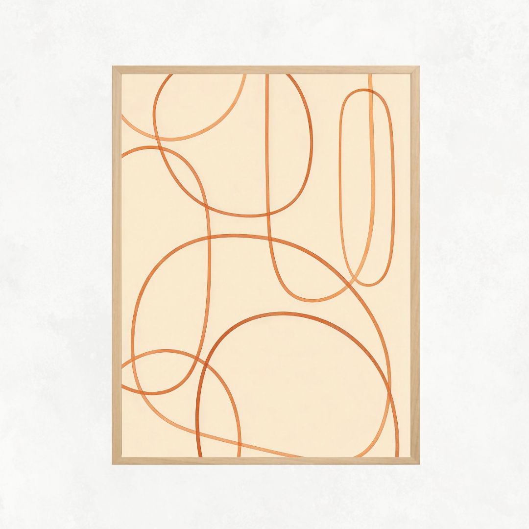 Abstract Orange Lines