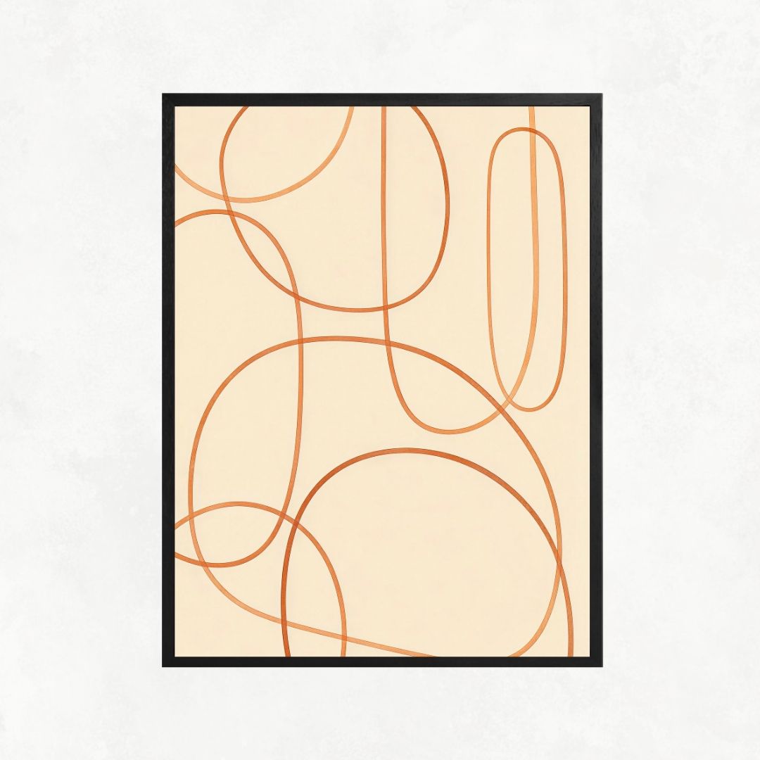 Abstract Orange Lines
