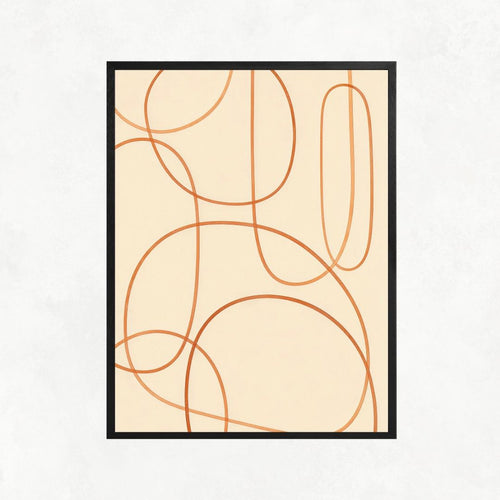 Abstract Orange Lines