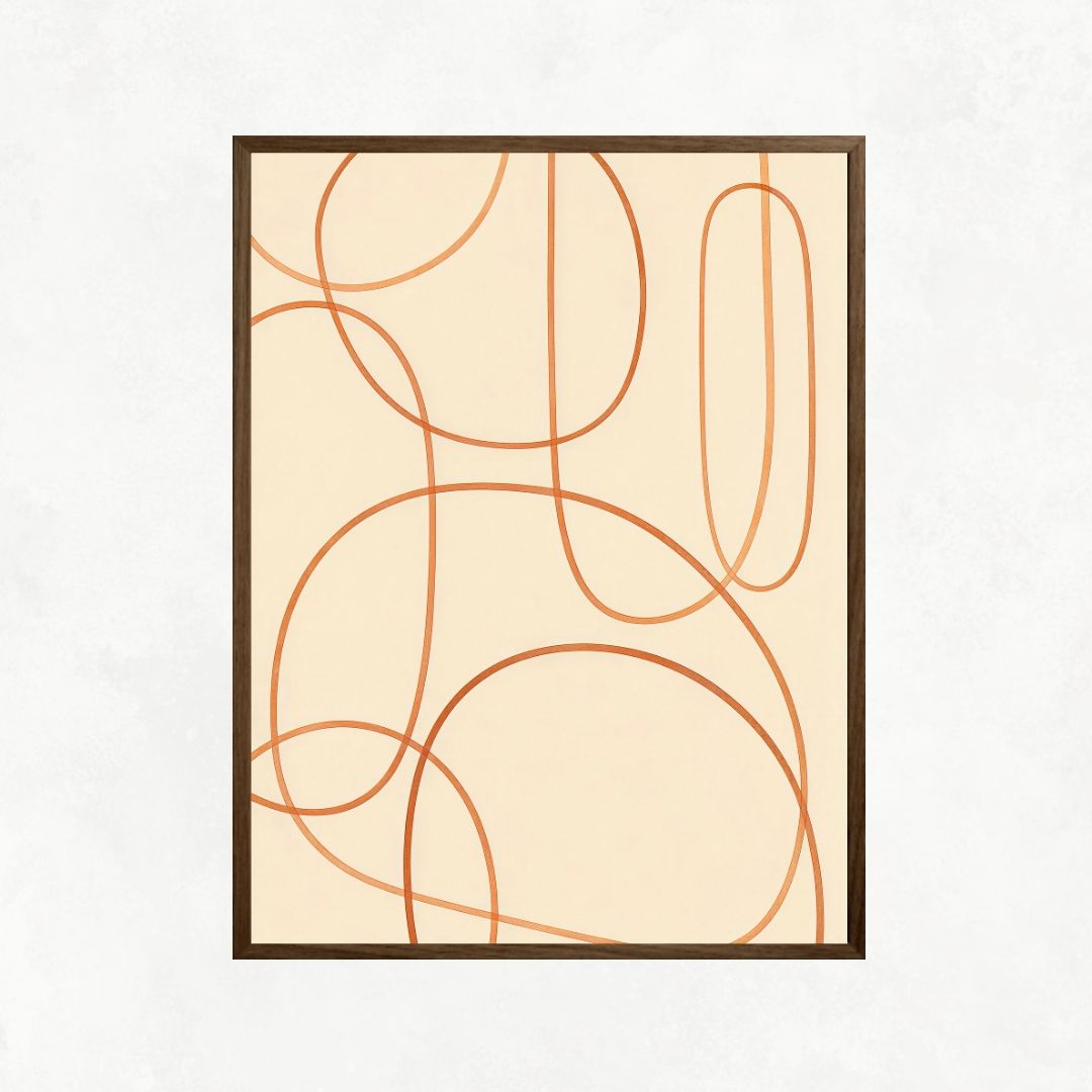Abstract Orange Lines