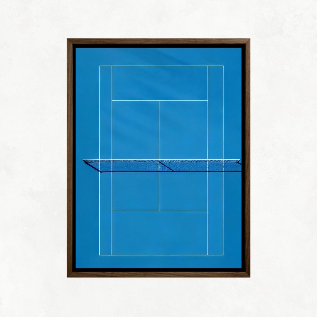 Blue Tennis Court