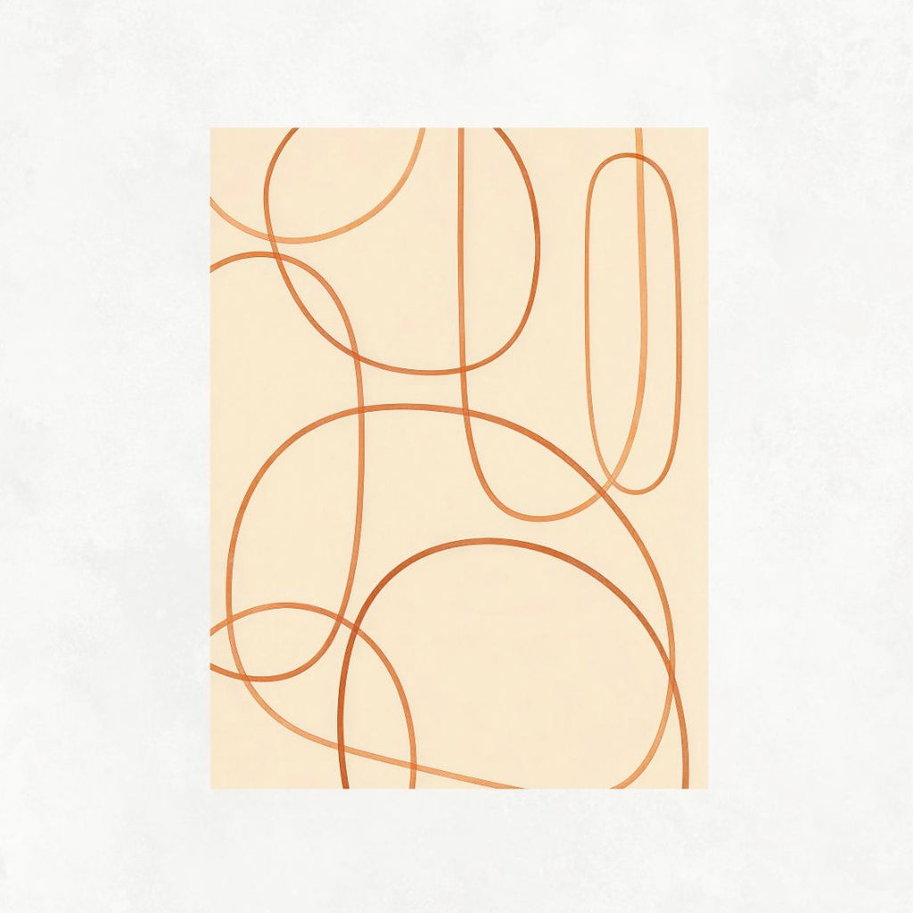 Abstract Orange Lines
