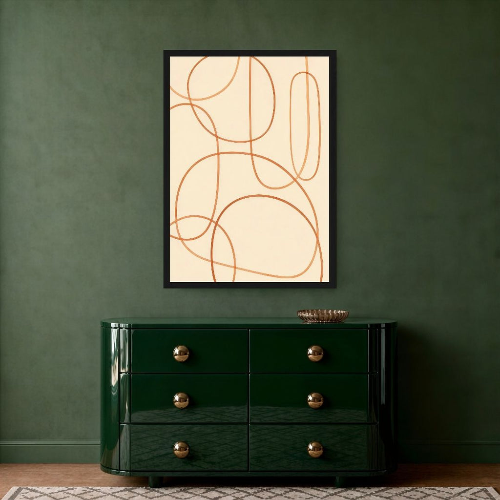 Abstract Orange Lines