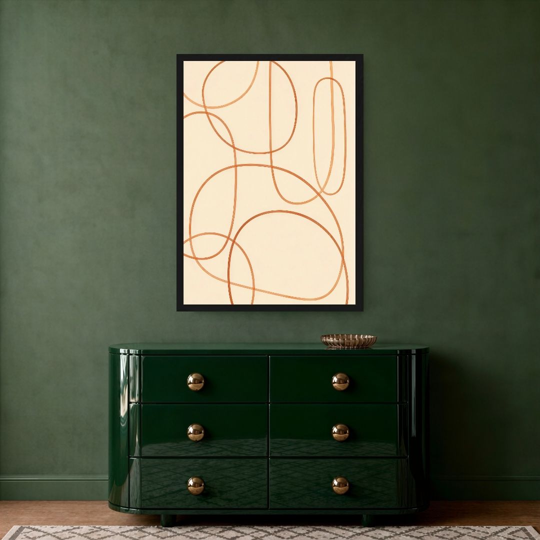 Abstract Orange Lines