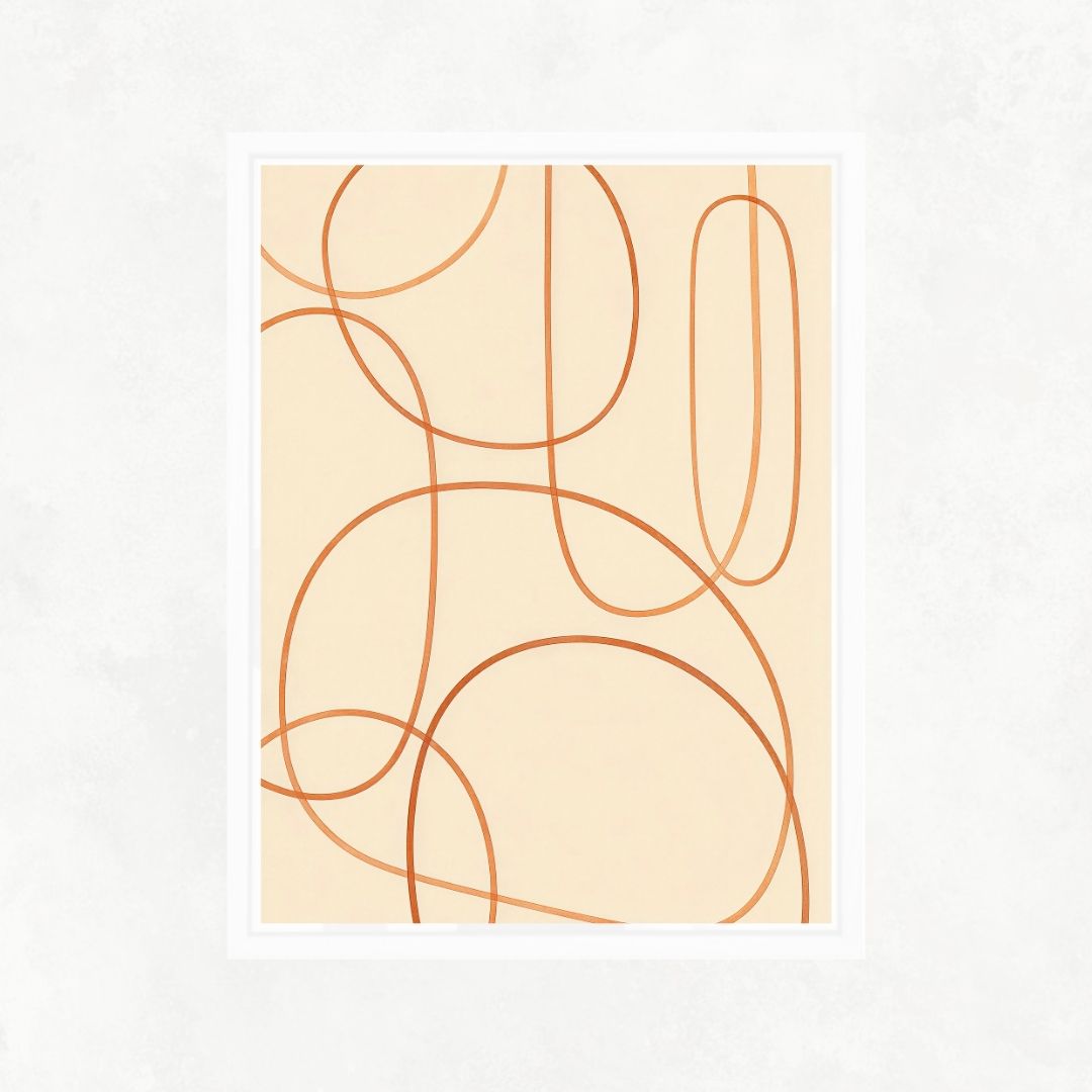 Abstract Orange Lines