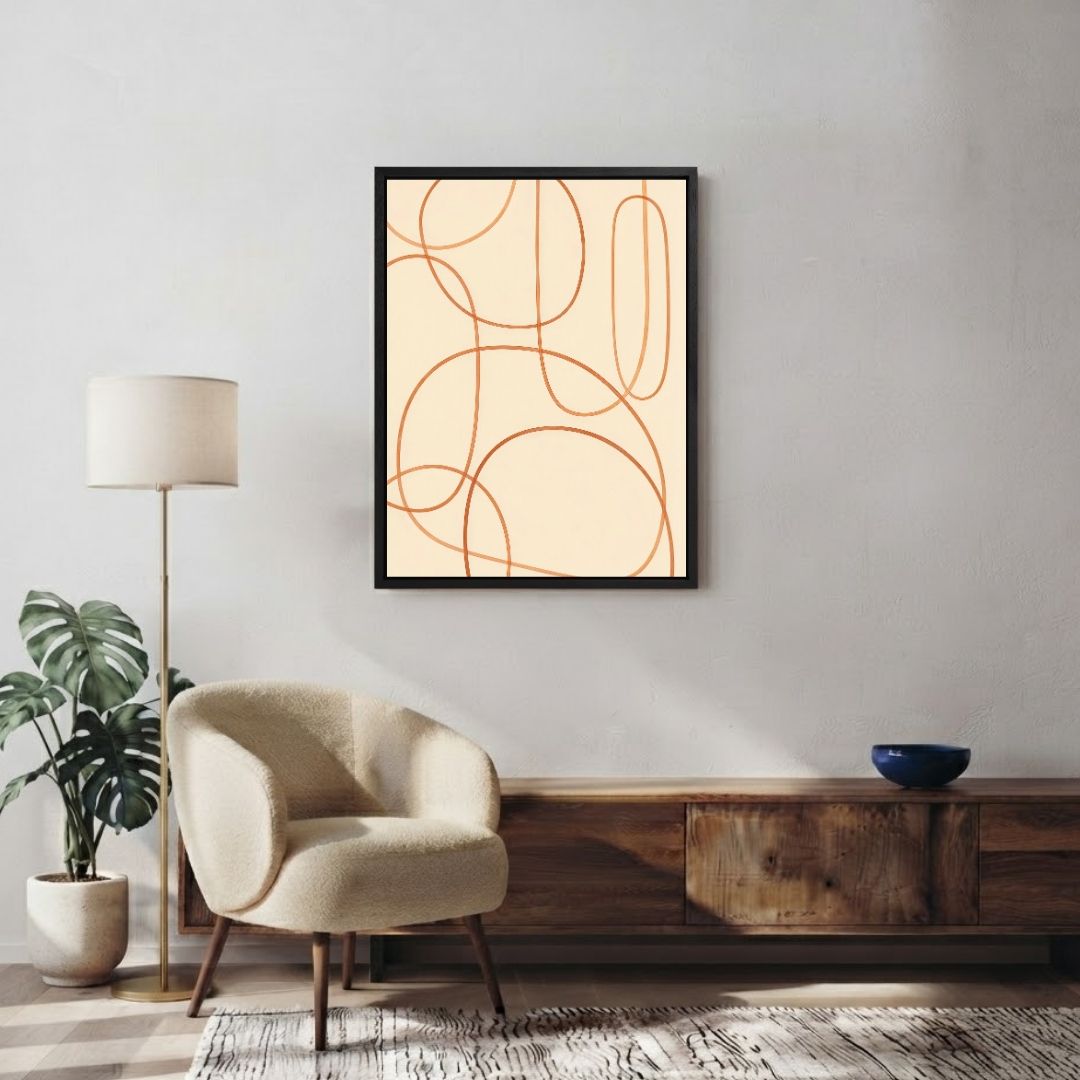 Abstract Orange Lines