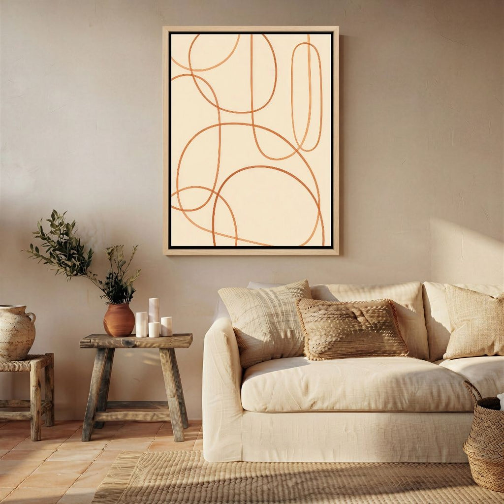 Abstract Orange Lines