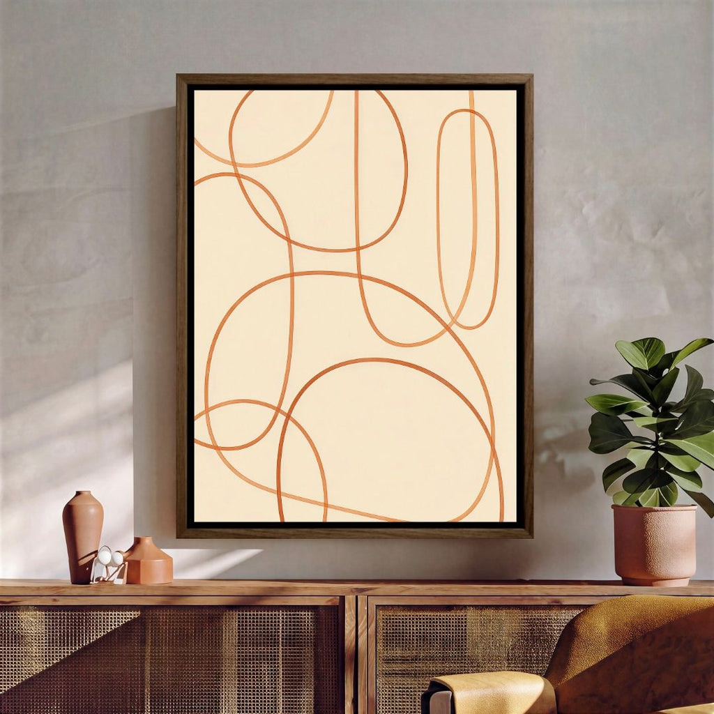 Abstract Orange Lines