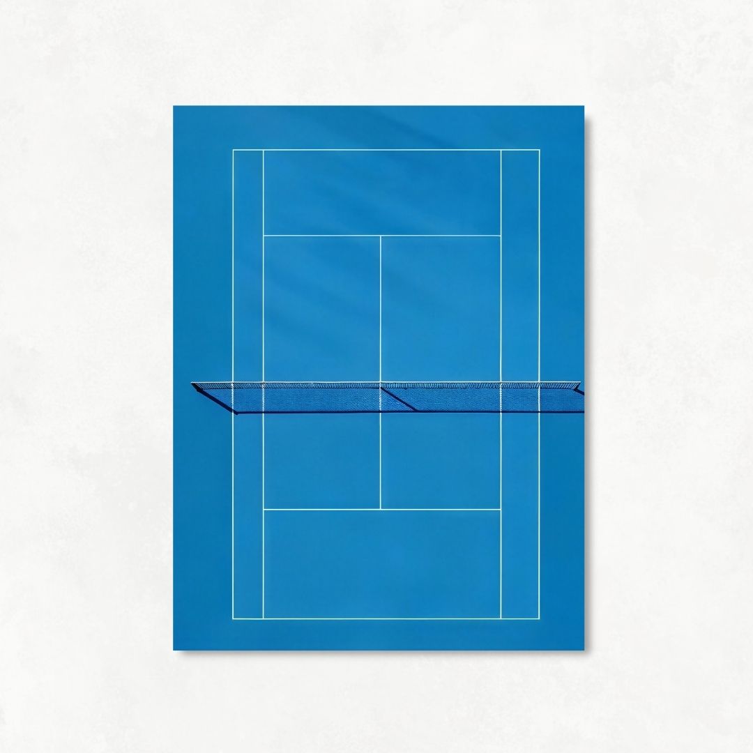Blue Tennis Court