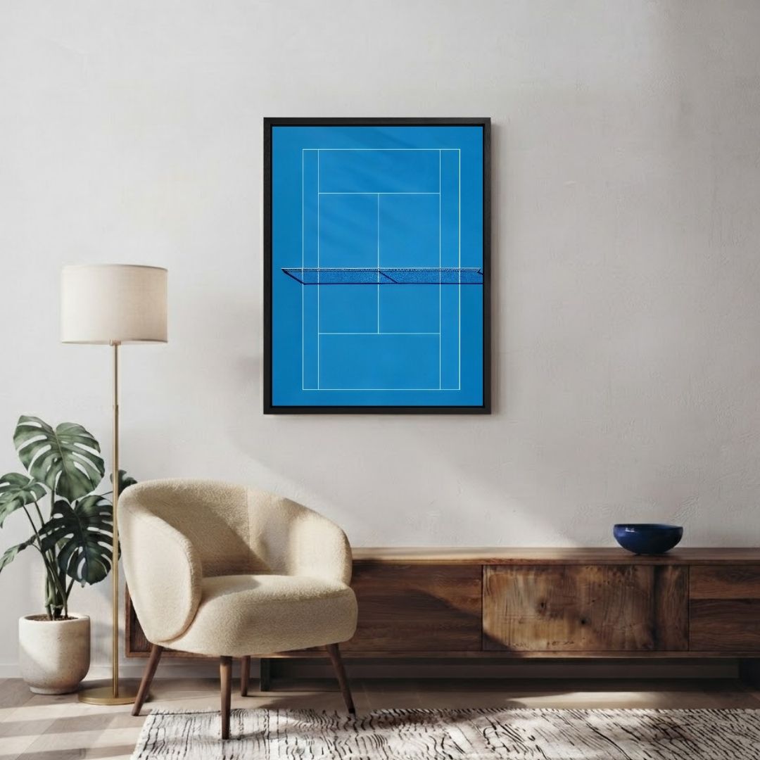 Blue Tennis Court