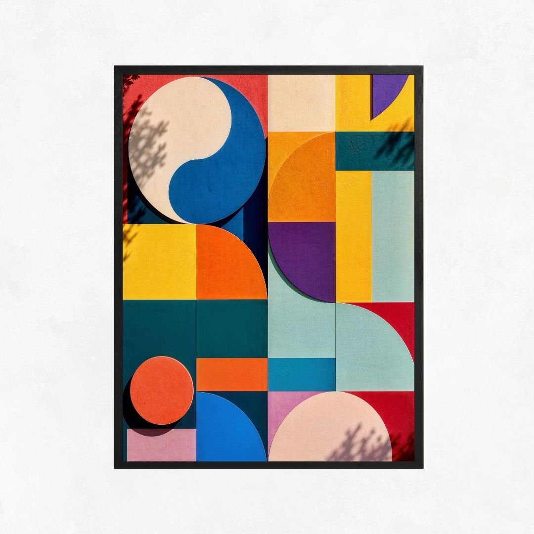 Geometric Colourful Wall