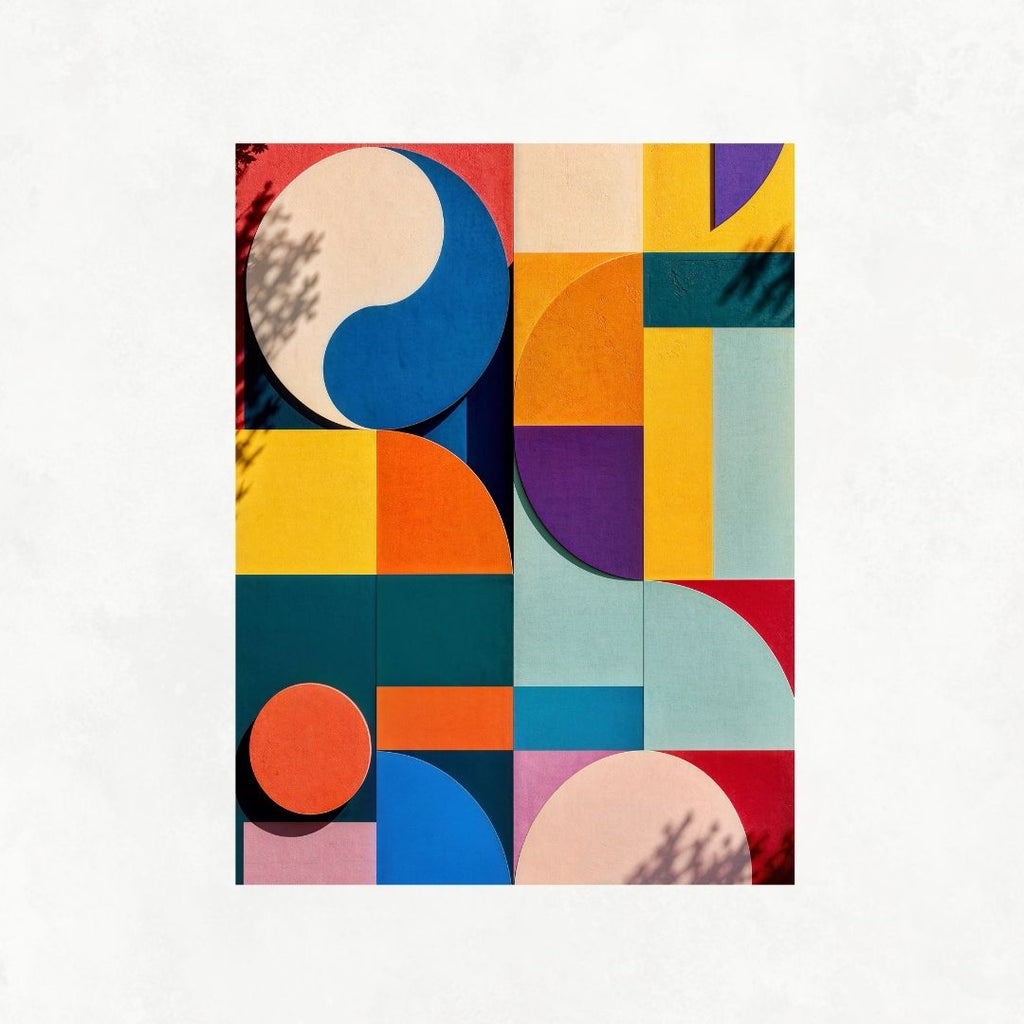 Geometric Colourful Wall