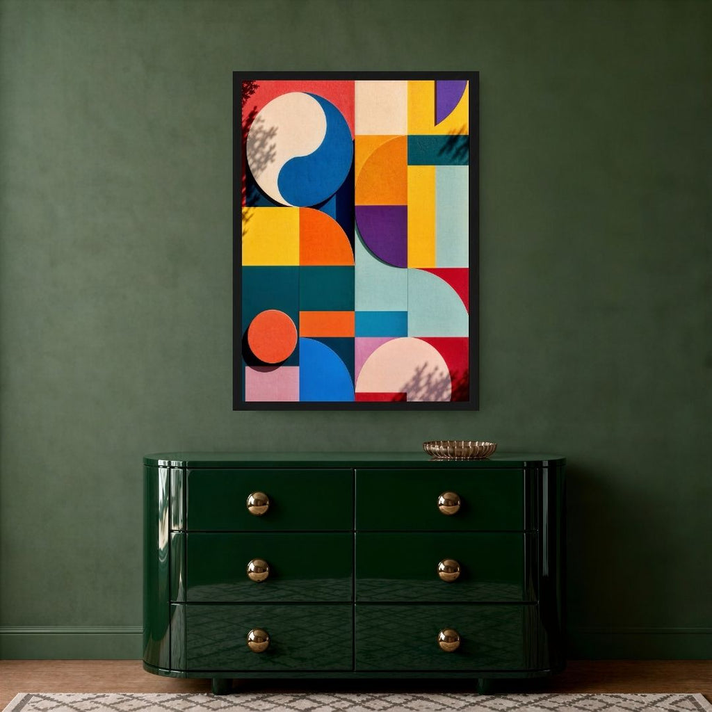 Geometric Colourful Wall