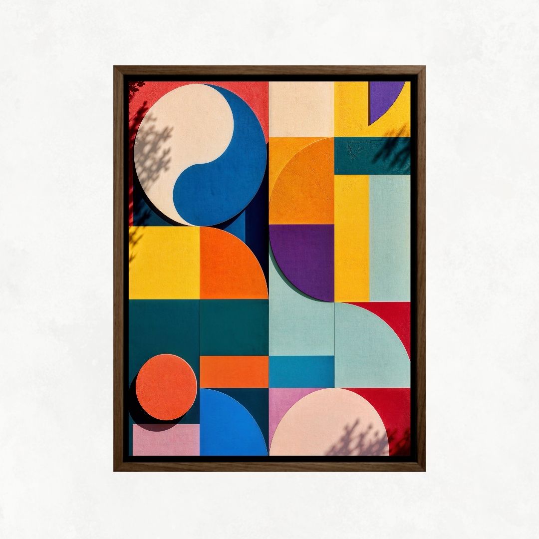 Geometric Colourful Wall