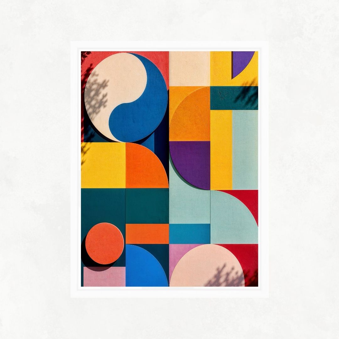 Geometric Colourful Wall