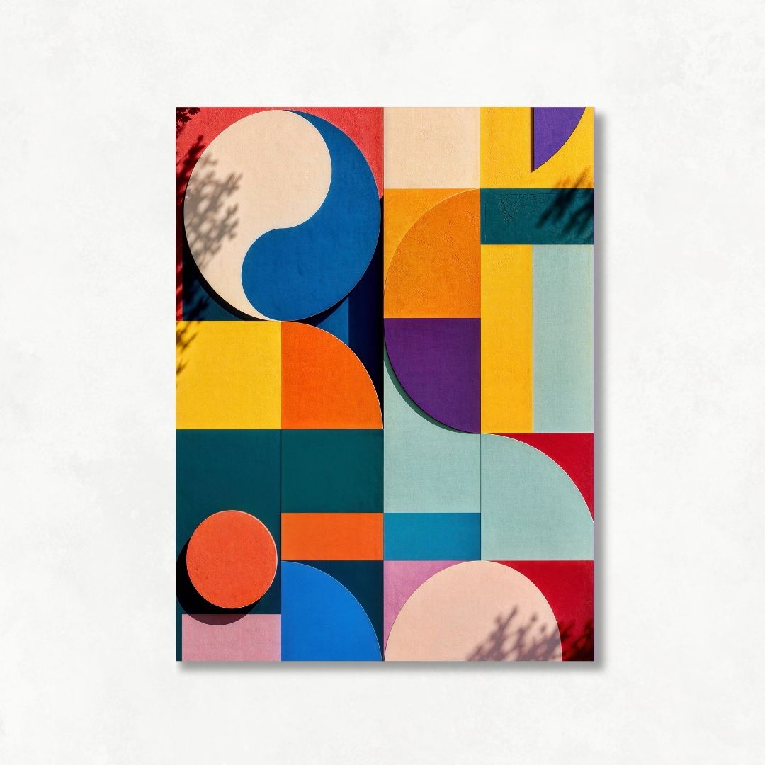 Geometric Colourful Wall