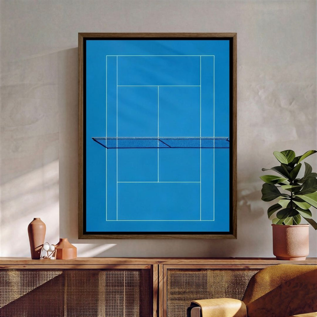 Blue Tennis Court