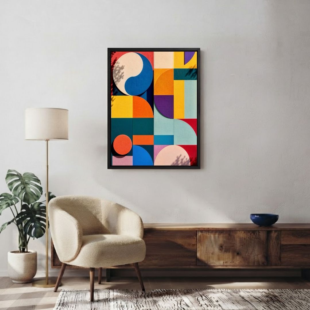 Geometric Colourful Wall