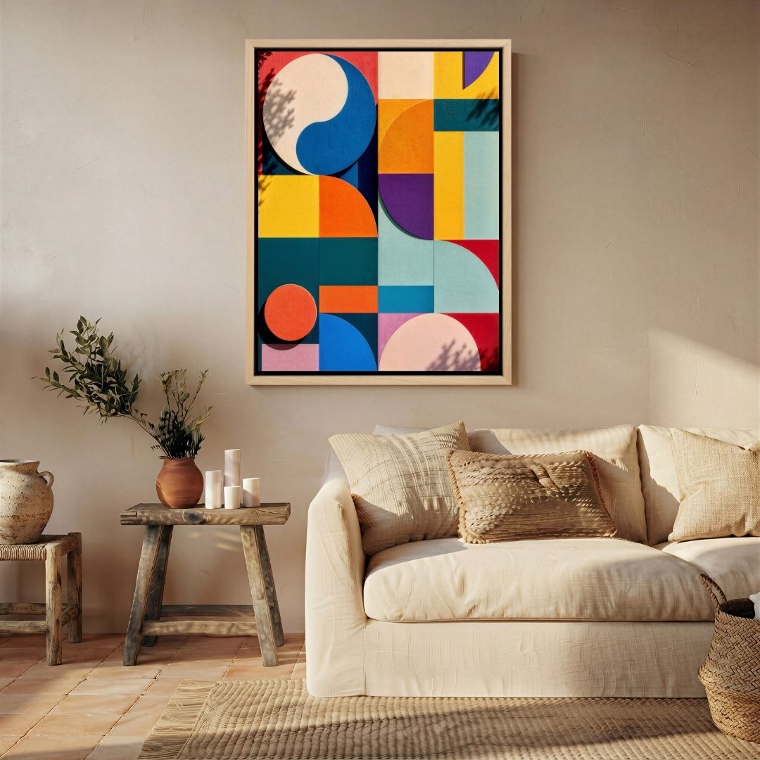 Geometric Colourful Wall