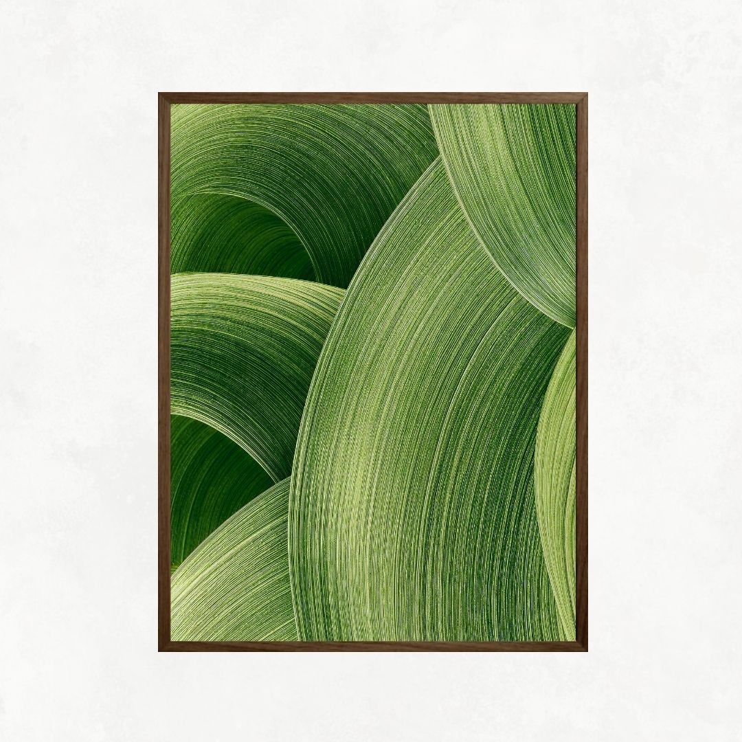 Abstract Green Shapes