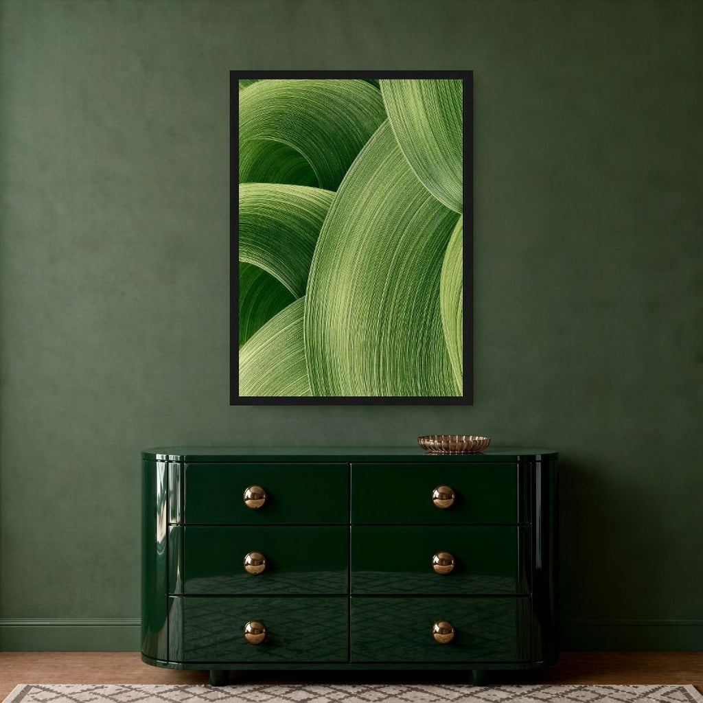 Abstract Green Shapes