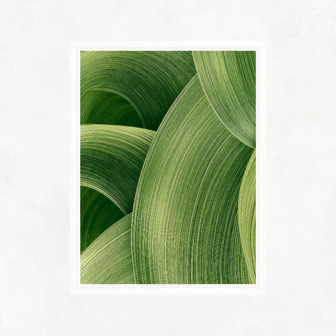 Abstract Green Shapes