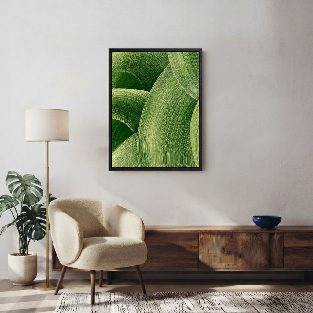 Abstract Green Shapes