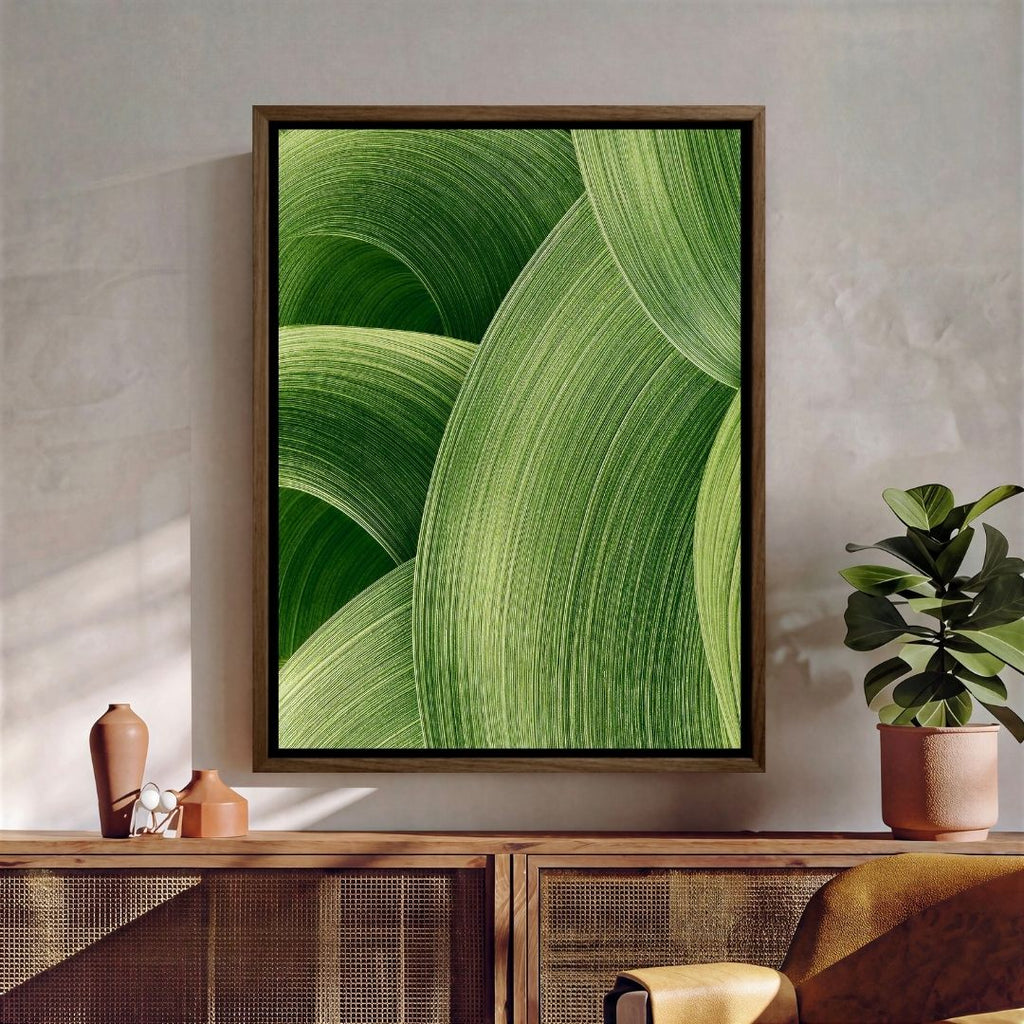 Abstract Green Shapes