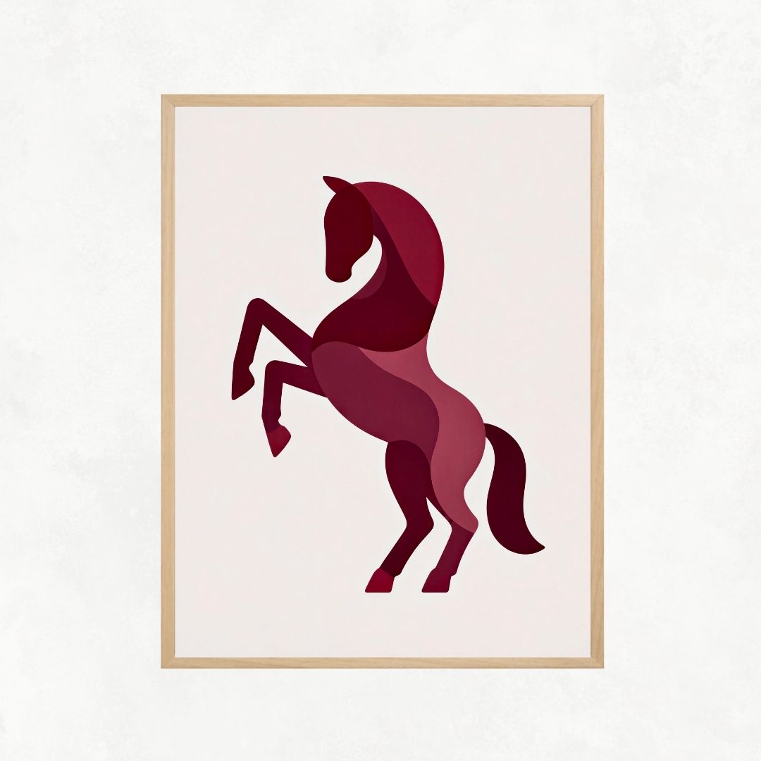 Burgundy Horse
