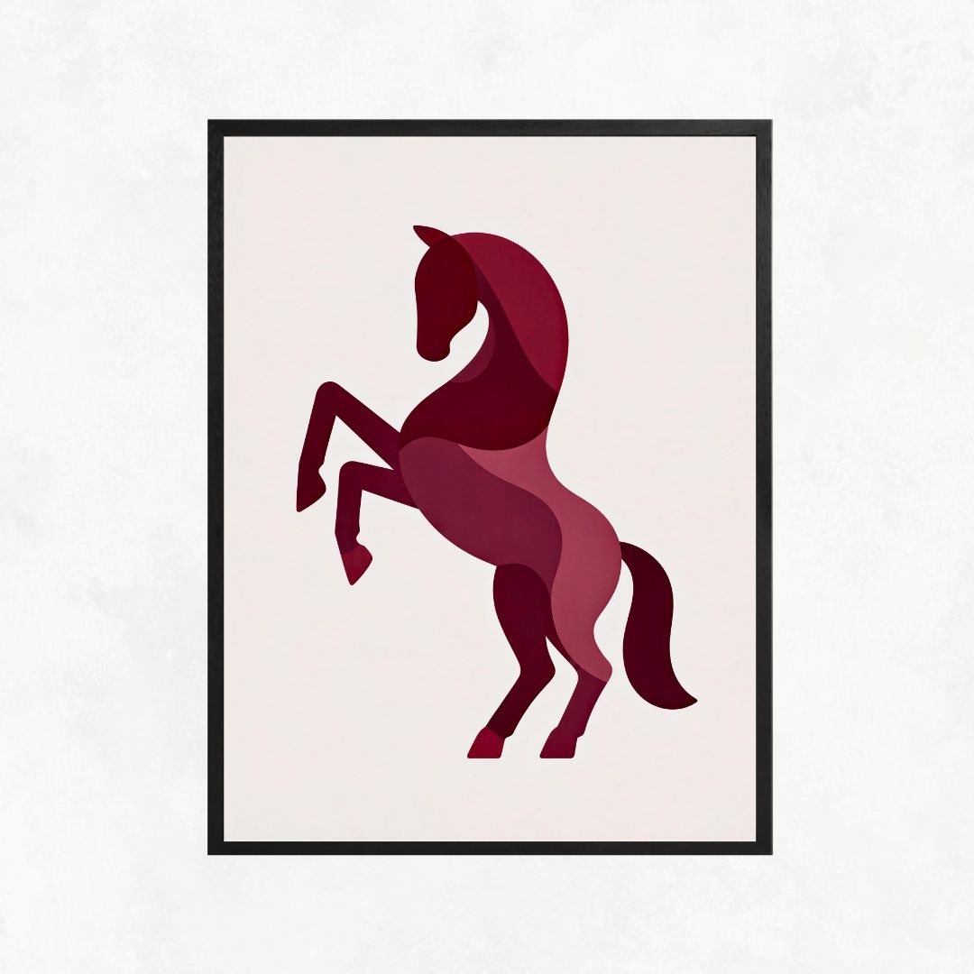Burgundy Horse