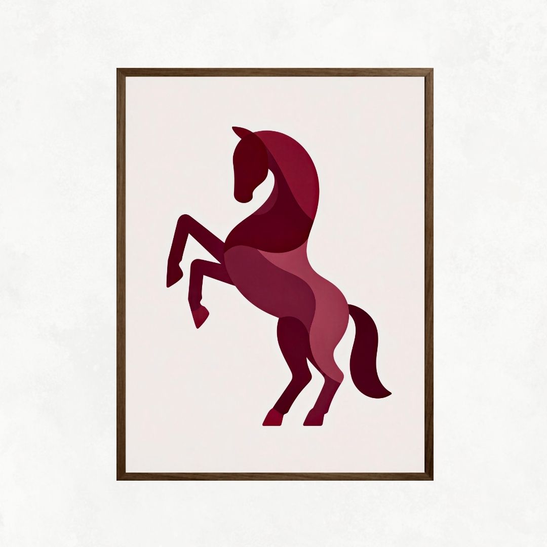 Burgundy Horse