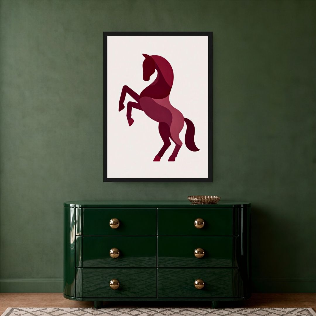 Burgundy Horse