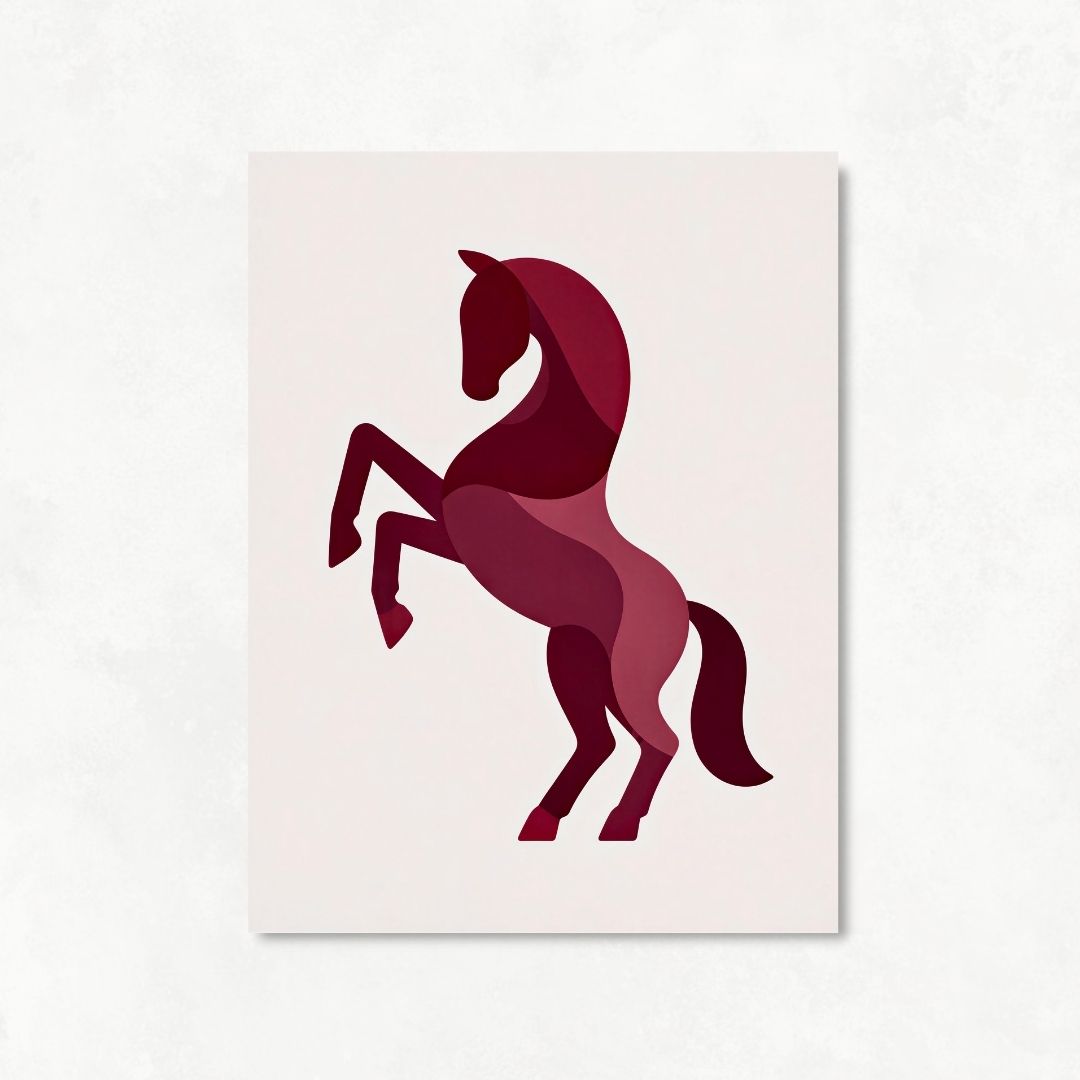 Burgundy Horse