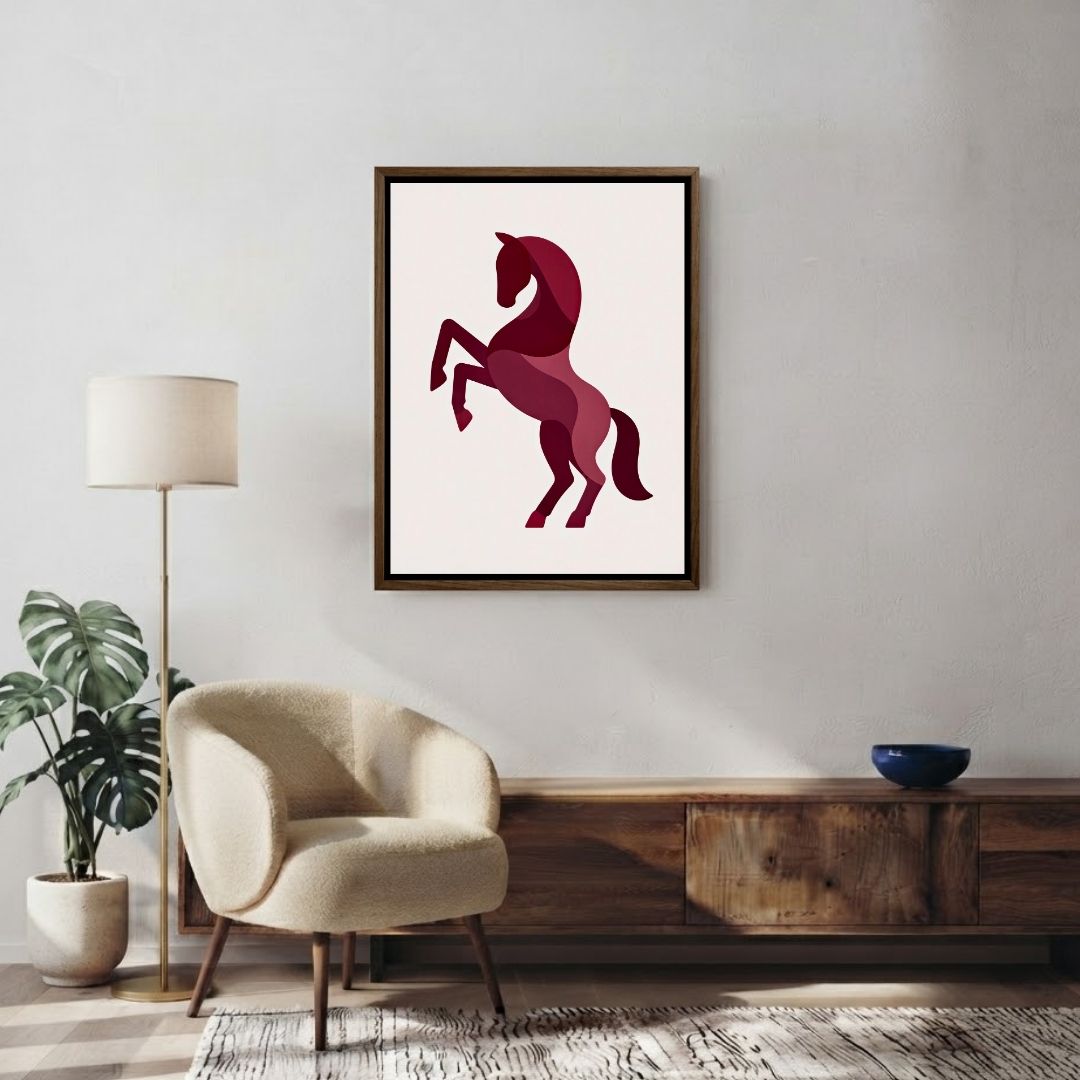 Burgundy Horse