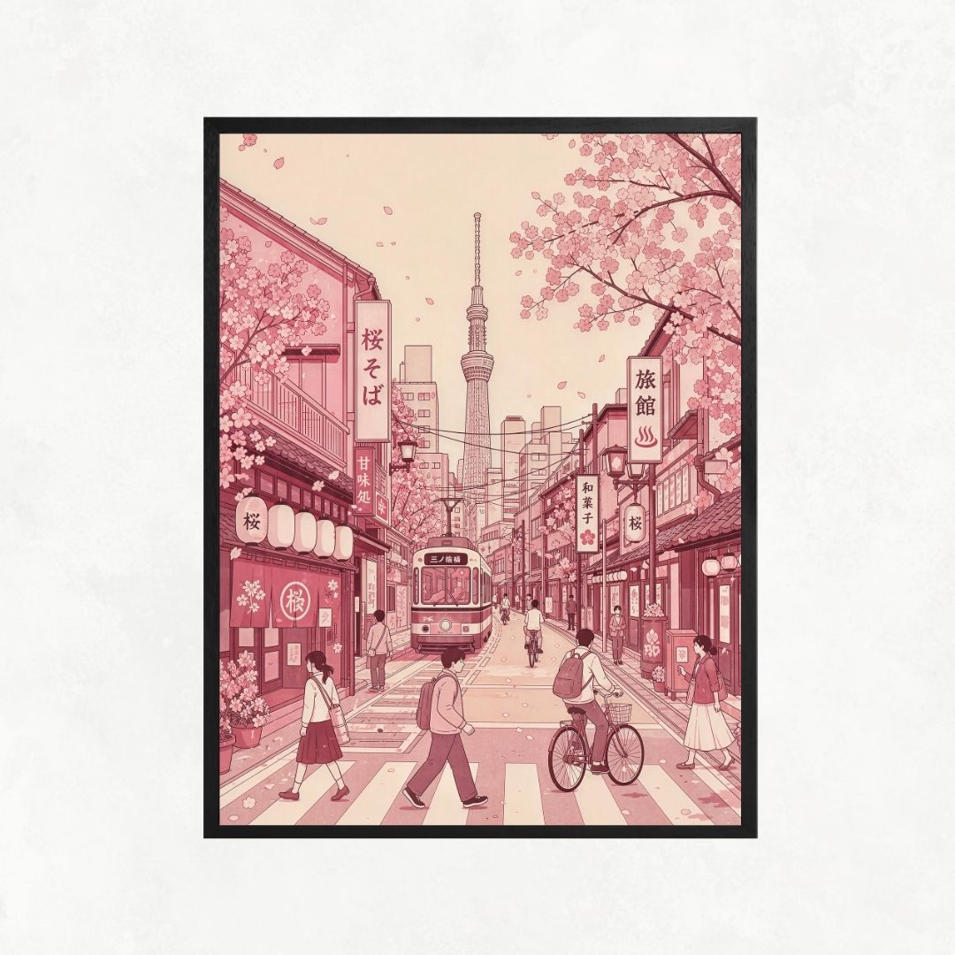Pink Japanese Street