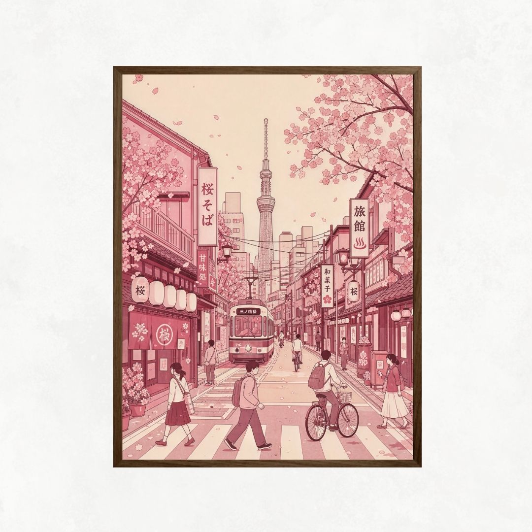 Pink Japanese Street