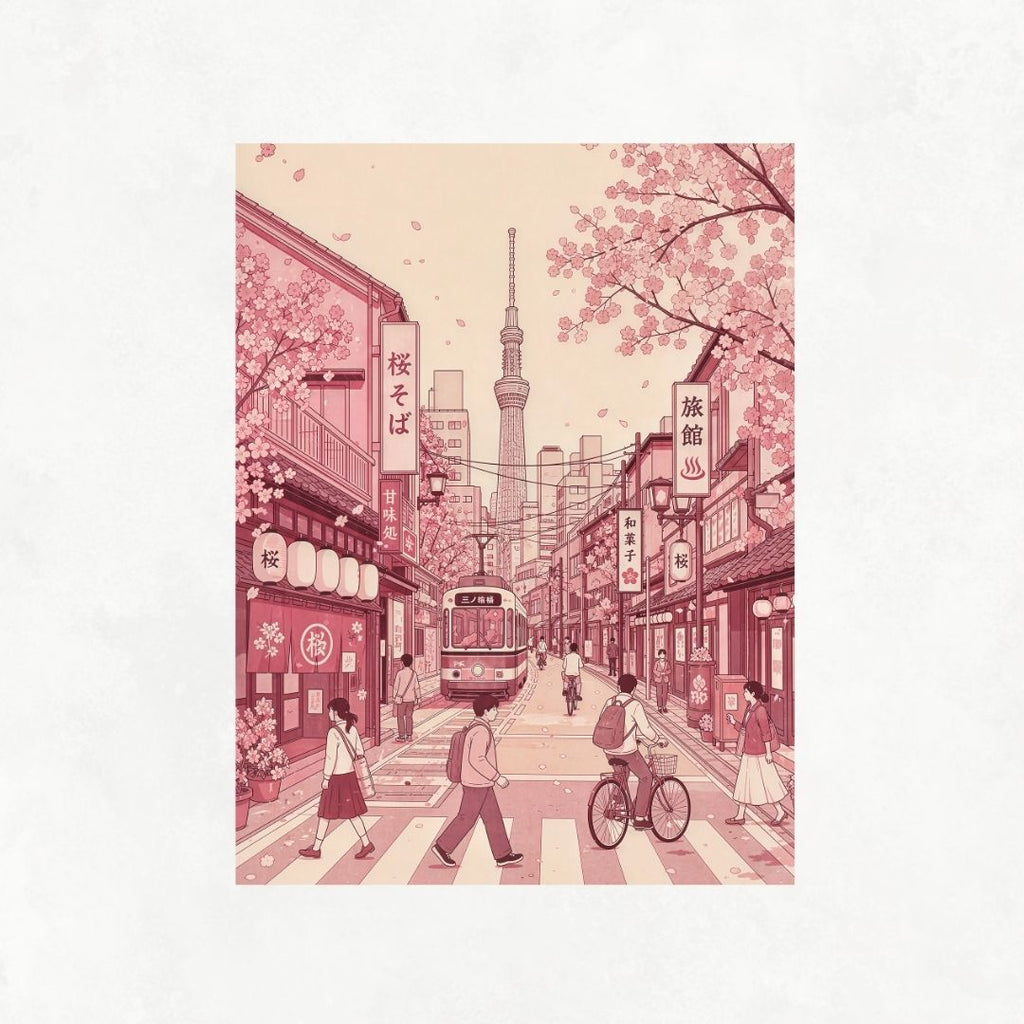 Pink Japanese Street