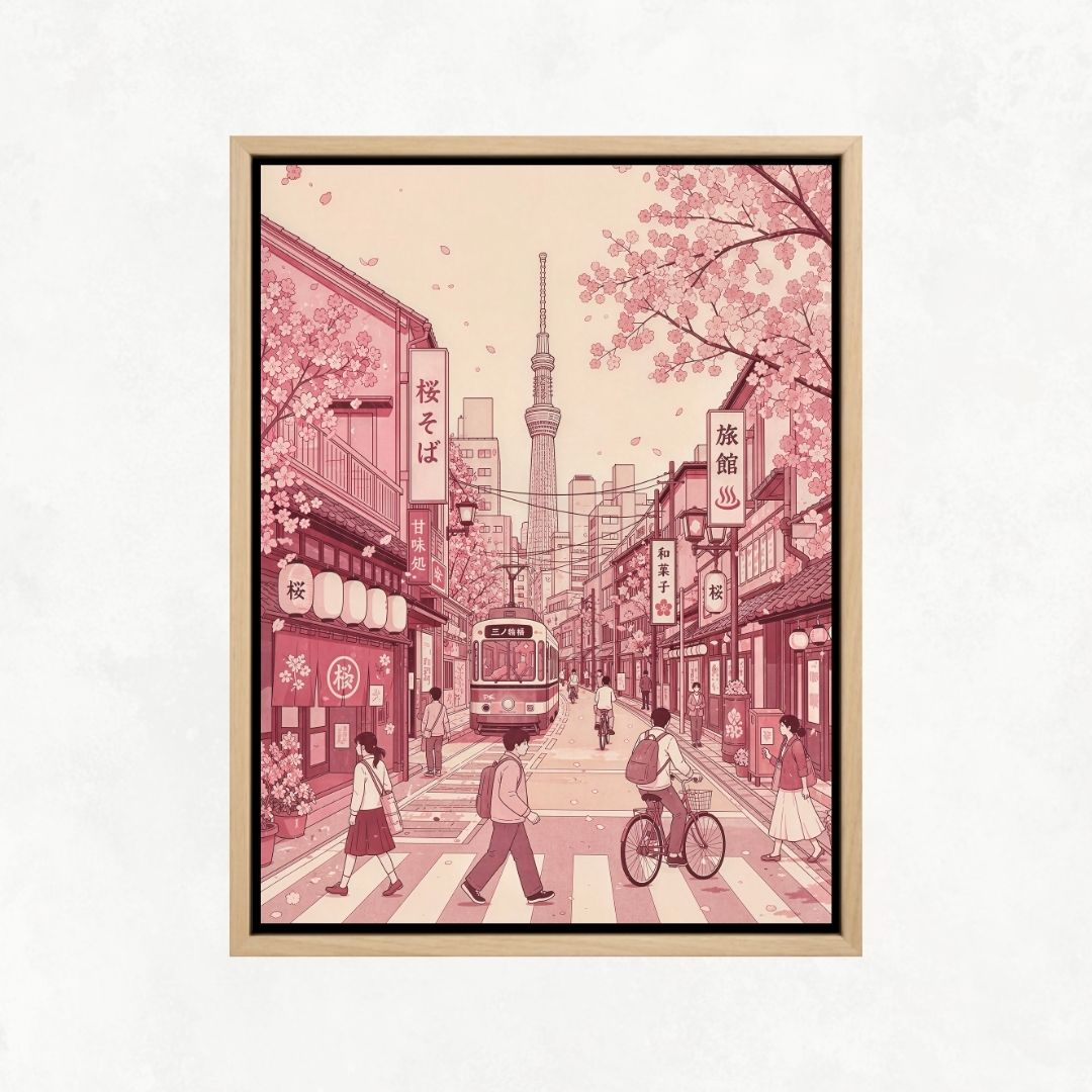 Pink Japanese Street