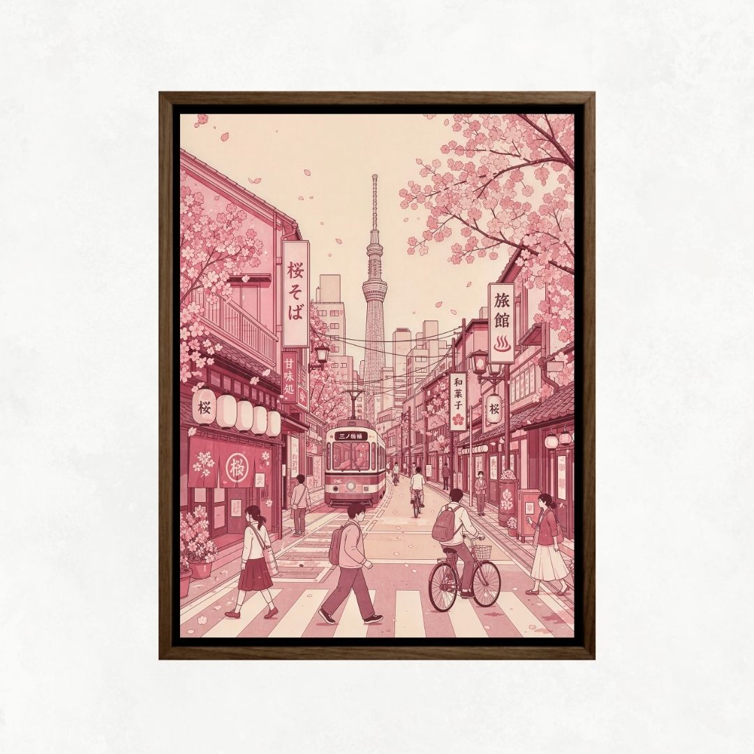 Pink Japanese Street