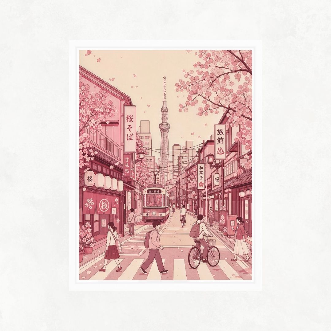Pink Japanese Street