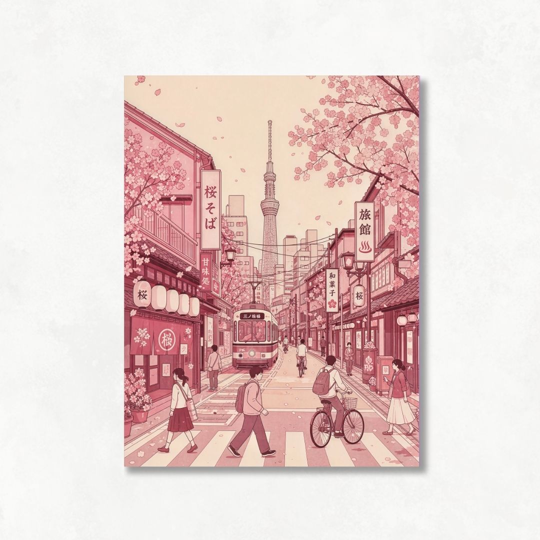 Pink Japanese Street