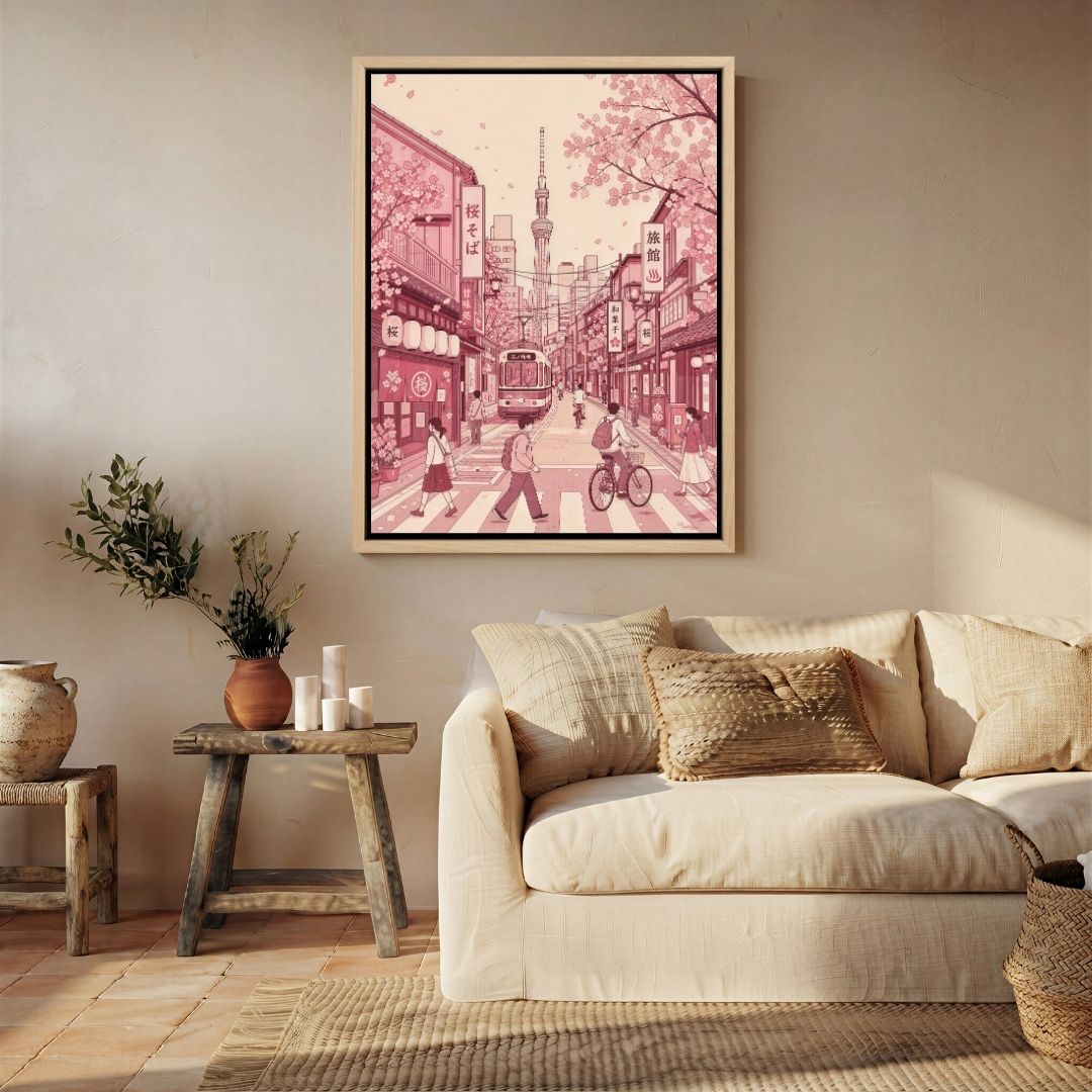 Pink Japanese Street