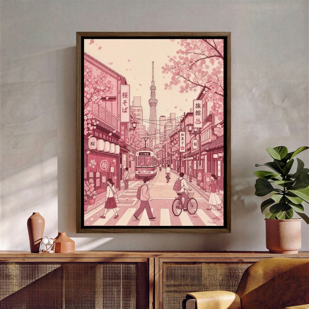 Pink Japanese Street